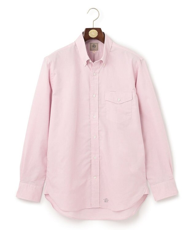J.PRESS MEN 【HYBRID LINEN】ボタンダウンシャツ ピンク系