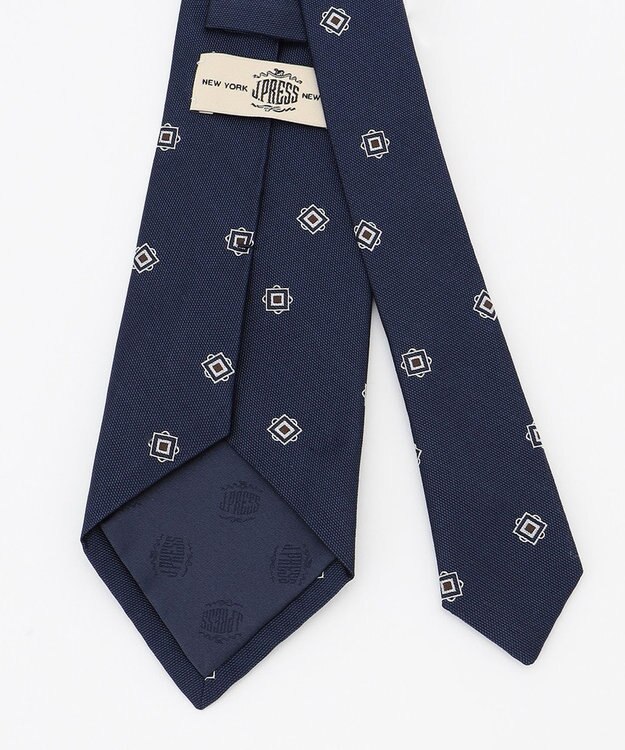 J.PRESS MEN スパンシルク小紋柄ネクタイ ダルブルー系7