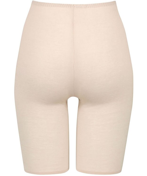 Wing インナーボトム 綿100％ さらっと快適 抗菌防臭加工(身生地部) 【綿100% ひびきにくいタイプ】 一枚ばき可能 3分丈 オーバーパンツ 春 夏 ER1374 ウイング／ワコール ベージュ