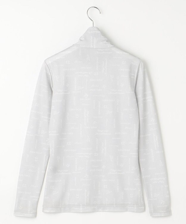 23区GOLF 【WOMEN】【吸水速乾・UVケア】５０ｄカノコロゴ総柄  インナーシャツ ライトグレー系1