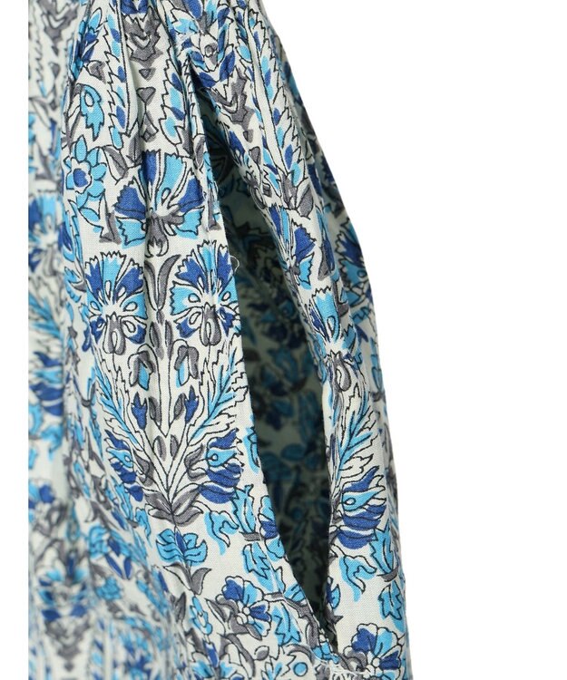 CRAFT STANDARD BOUTIQUE インド綿アラベスク柄ワンピース Blue