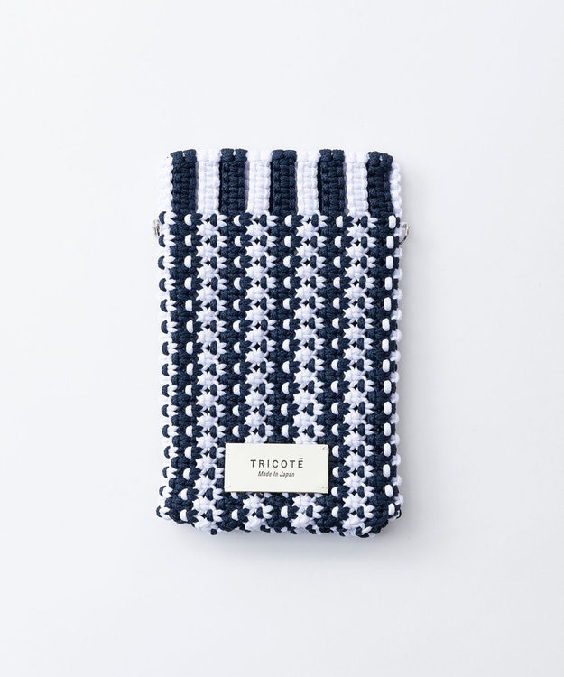 TRICOTE マクラメサコッシュバッグ 39NAVY