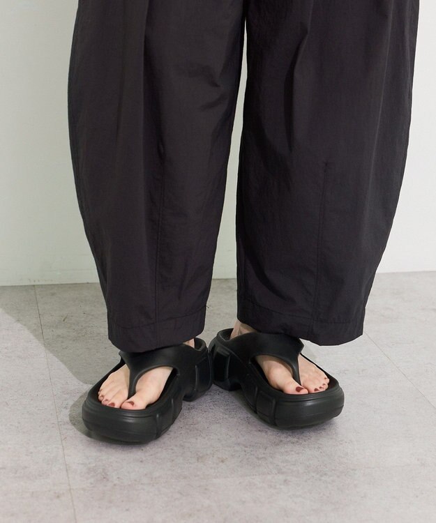 Green Parks 撥水加工バルーンパンツ Black