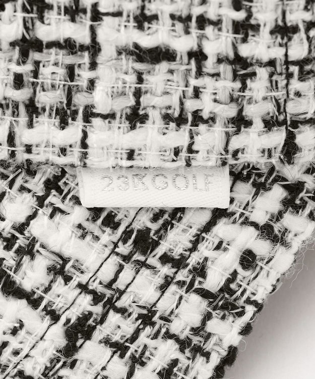 23区GOLF 【WOMEN】ツイードキャップ スタイリングが華やかに モノトーンコーデ ホワイト系