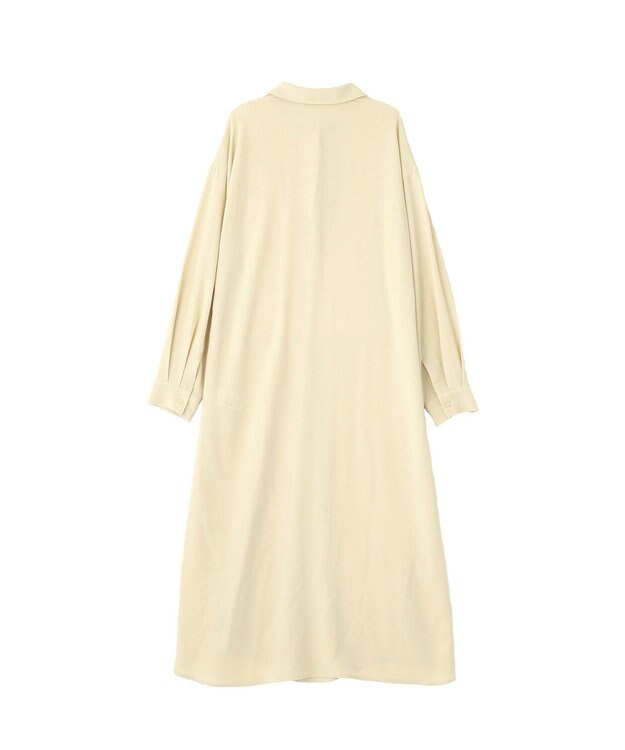 Green Parks ＳＥＴ２点フリルビスチェ＋シャツワンピース Light Khaki