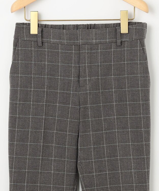 組曲 L 【洗える・WEB限定】2WAYウォームストレッチ テーパードパンツ グレー系3