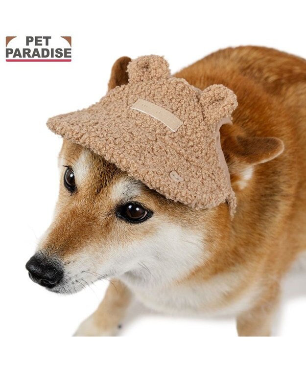 PET PARADISE ペットパラダイス くまちゃん キャップ ＳＭ～Ｍ ブラウン