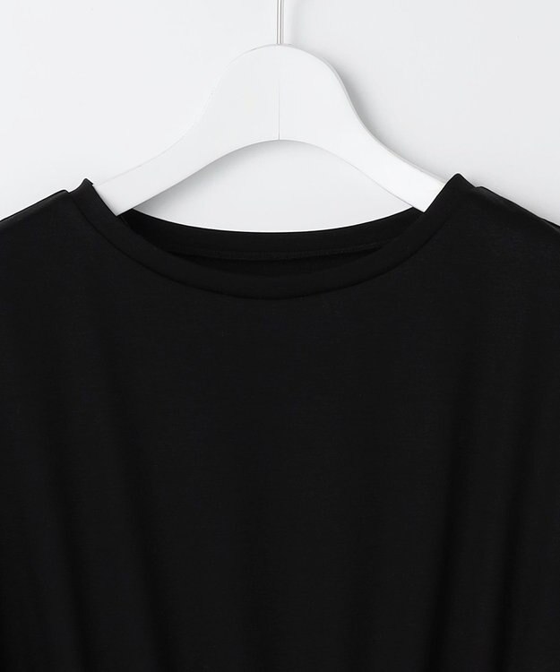 ANY SIS ファブリックドッキング ワンピース ブラック×ブロックチェック