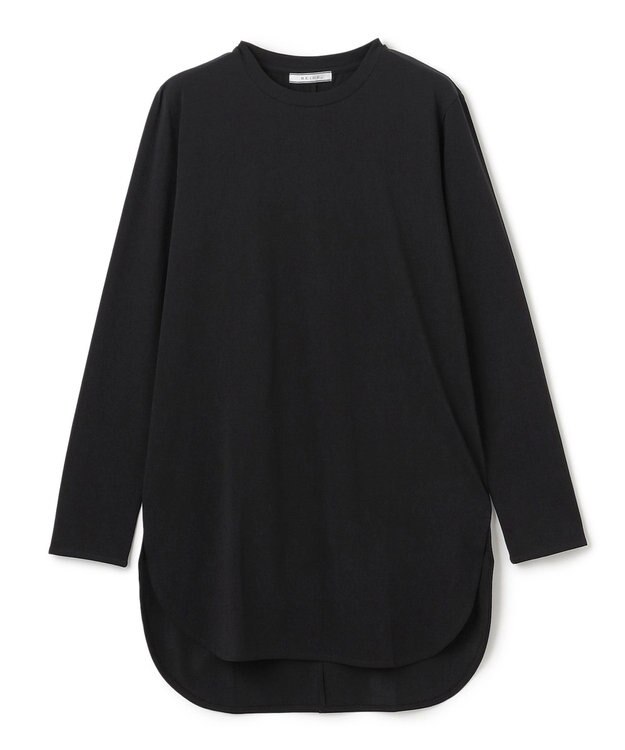 BEIGE， 【洗える】BROIS / ロング丈カットソー Black