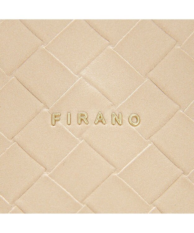 MioFIRANO カジュアルシックグロウウィーブハンドバッグ 2WAY チャーム付き　FIRANO フィラノ GOLD