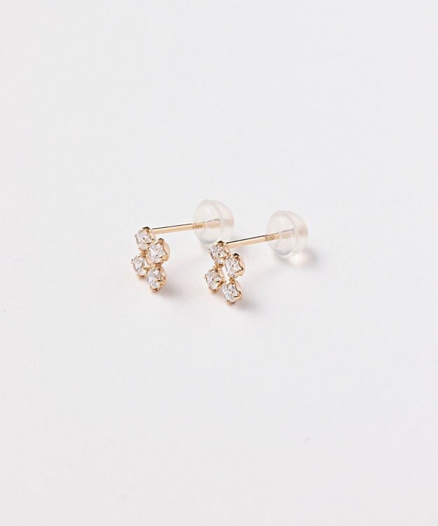 Phoebe 【K10】スウィートフラワービジューピアス ゴールド