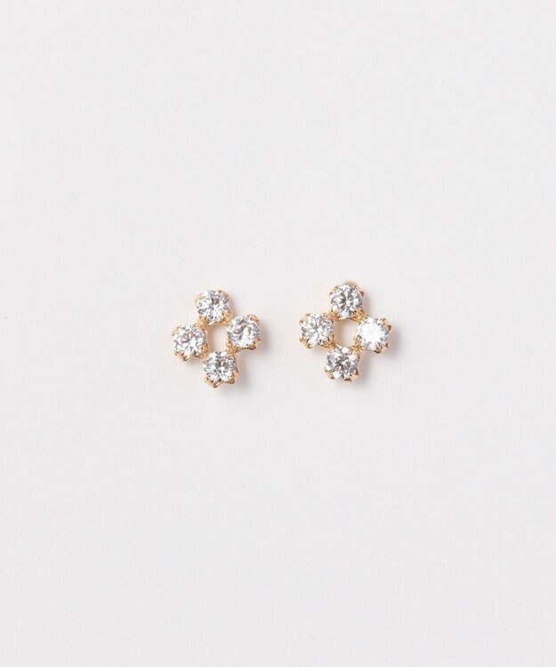 Phoebe 【K10】スウィートフラワービジューピアス ゴールド
