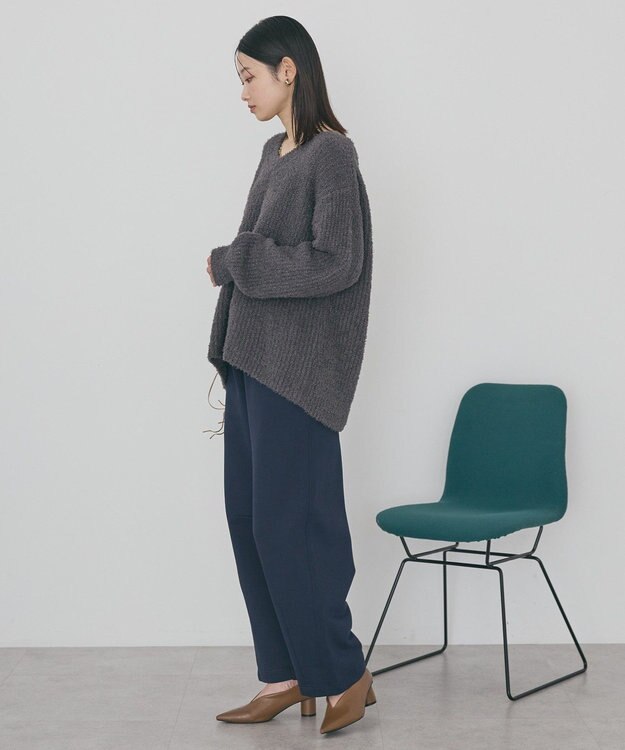 AMERICAN HOLIC ミニシャギーラメニットプルオーバー Charcoal Gray