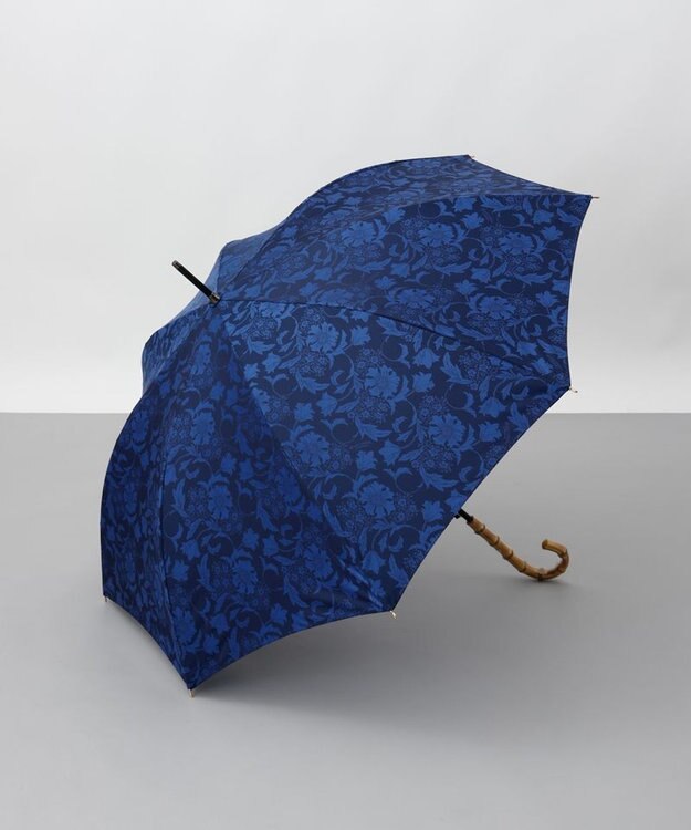 AURORA 【MACKINTOSH LONDON（マッキントッシュ ロンドン）】バイブリーフラワージャガード雨傘（長傘） ネイビー