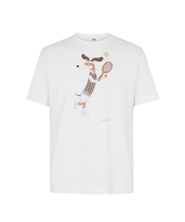 DAKS SLOWBOY Tシャツ〈テニス〉 ホワイト