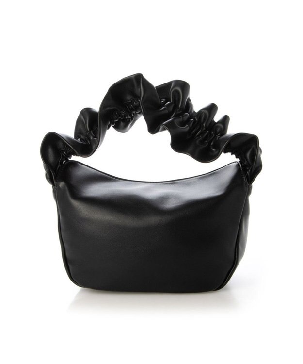 UNBILLION kakatoo フリルハンドルフラップショルダーバッグ ブラック