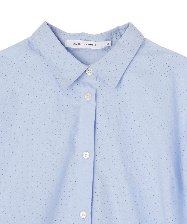 AMERICAN HOLIC パンチングシャツ Sax