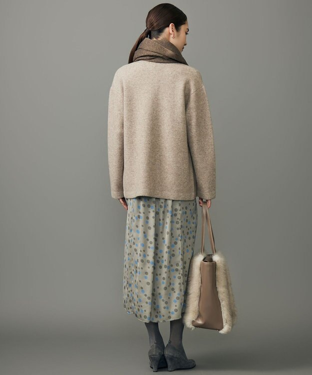 自由区 ラメブークレ アウター モカ