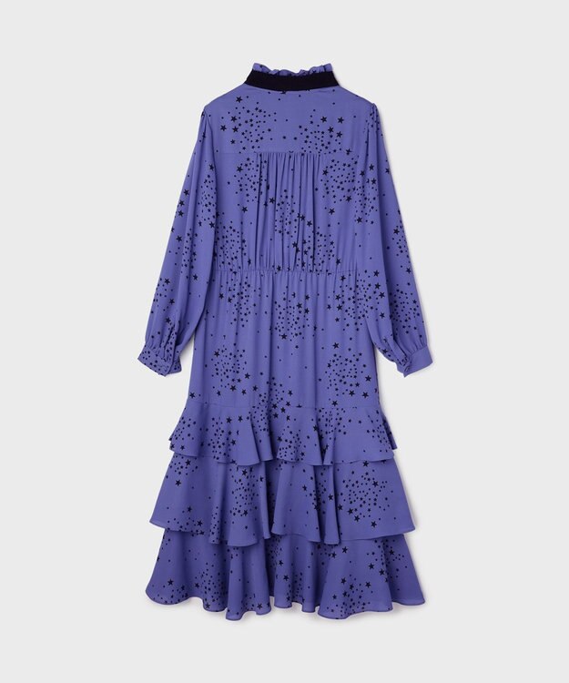 GRACE CONTINENTAL エトワールドレープドレス ブルー