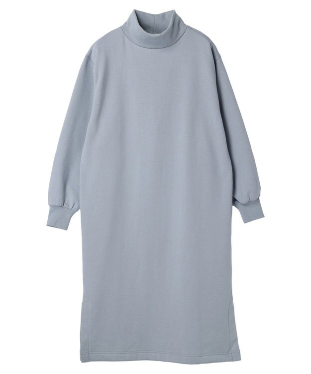 Green Parks Ｂｒｕｓｈｅｄ　裏起毛ワンピース Sax