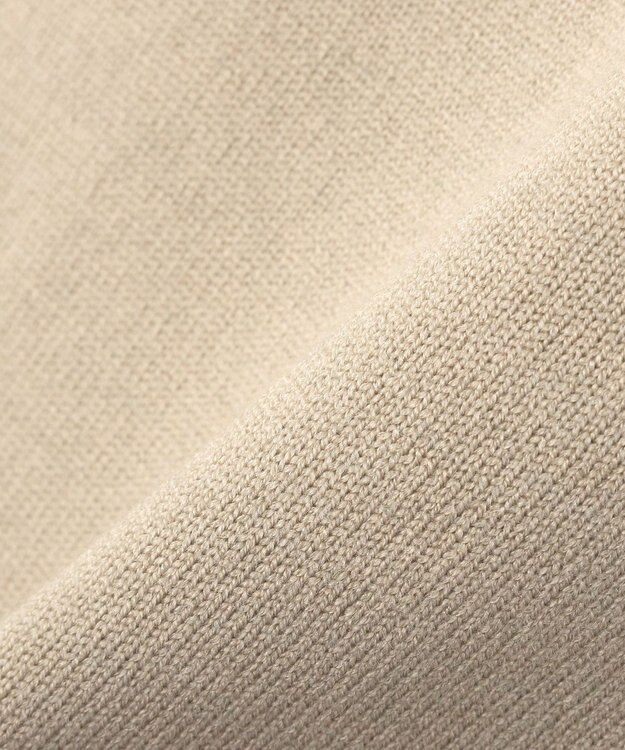 YECCA VECCA 袖口釦リブMIXニット Beige