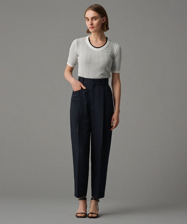 uncrave 【吸水速乾・洗濯機洗い可】エコドライチノ カーブパンツ（uncrave STANDARD） ネイビー