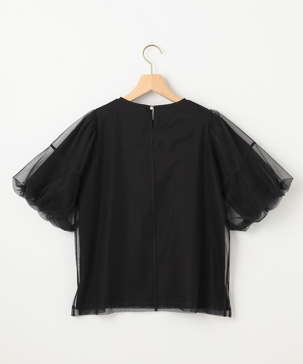 組曲 L 【VERY掲載・WEB限定】チュールカバー カットソー ブラック系