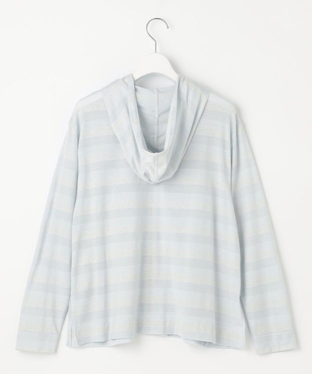 J.PRESS LADIES 【洗える】シアーライトパーカー ライトサックス系