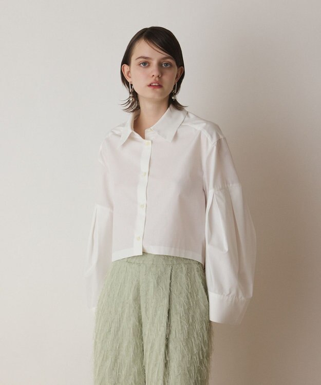 GRACE CONTINENTAL ビッグスリーブシャツ ホワイト