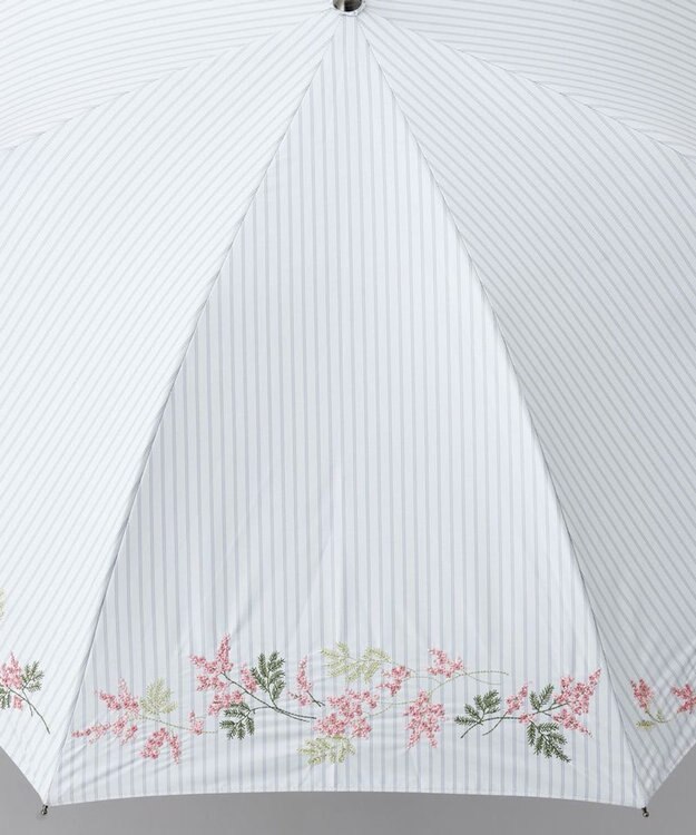 AURORA JILL STUART（ジル スチュアート）ミモザ刺しゅう晴雨兼用傘(長傘) オフホワイト