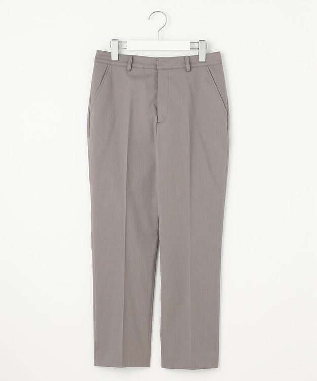 J.PRESS LADIES L 【セットアップ対応・洗える・撥水・防汚】コットンFITTYシャーク テーパード パンツ ブラウン系