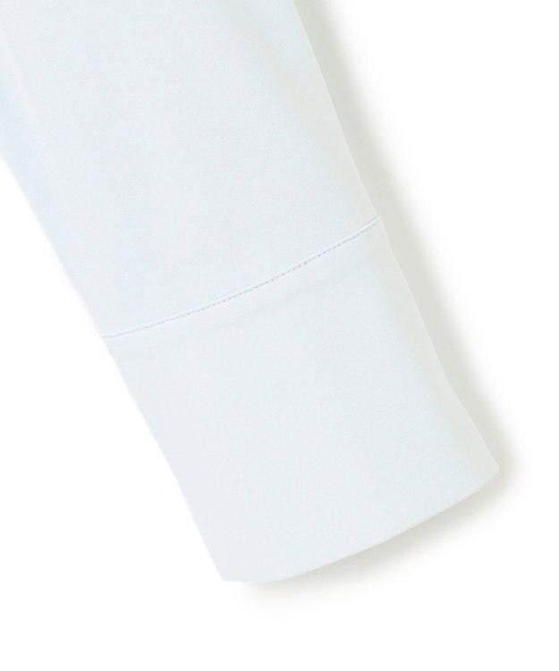 ICB L 【洗える】 ブラウスライクジャージー ロングカットソー クリアサックス系