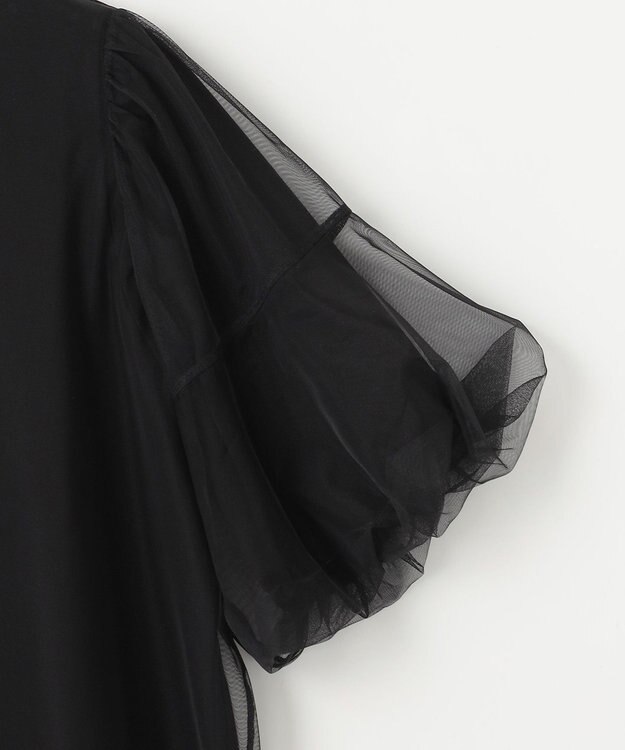 組曲 L 【VERY掲載・WEB限定】チュールカバー カットソー ブラック系