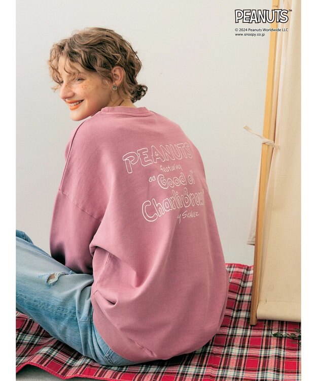 AMERICAN HOLIC ビンテージライクスウェット／ＰＥＡＮＵＴＳ1 Pink