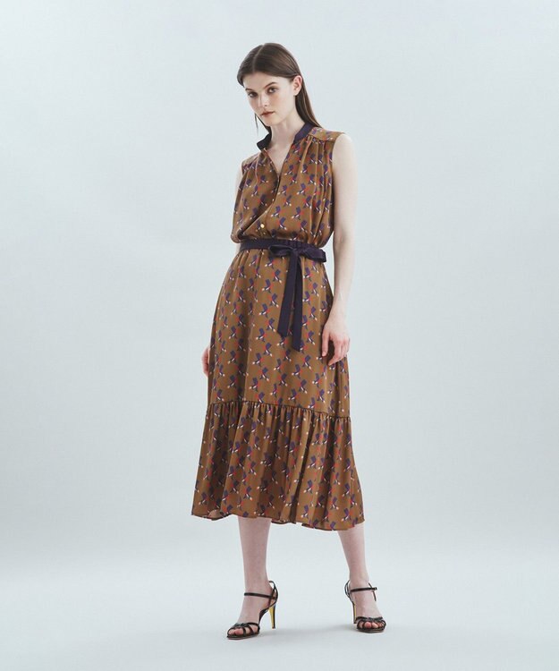 GRACE CONTINENTAL ナイトparisブラウス カーキ