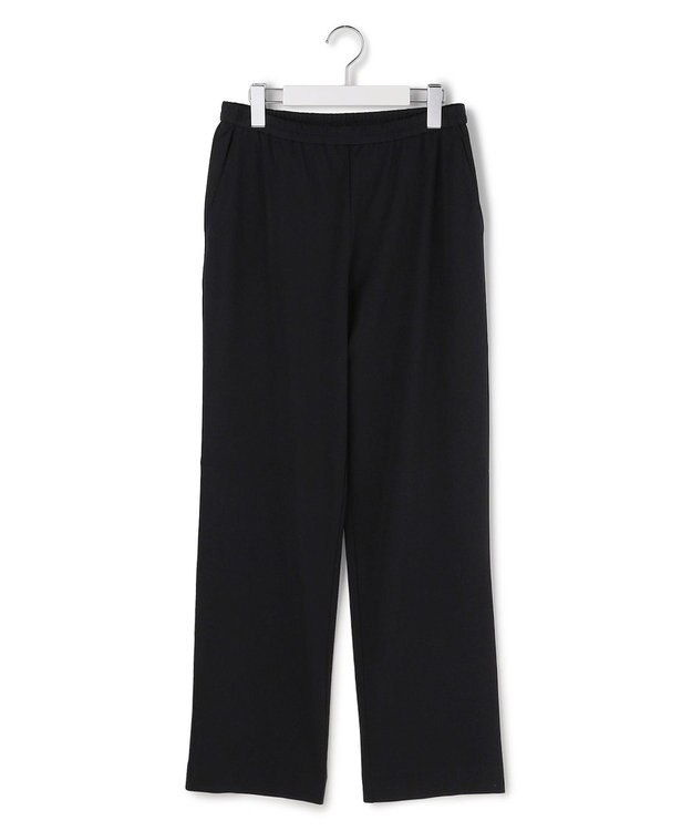 ICB ナイロンストレッチポンチ セミワイドパンツ ブラック