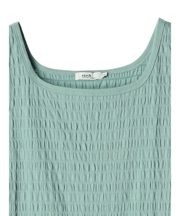 earth music&ecology シャーリングタンクトップ Mint