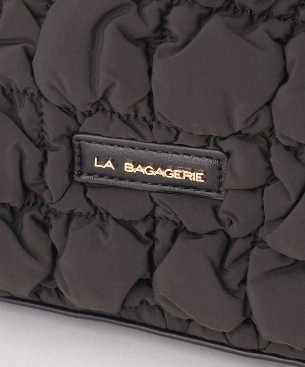 LA BAGAGERIE ポップコーンキルト2WAYトート Mサイズ ブラック