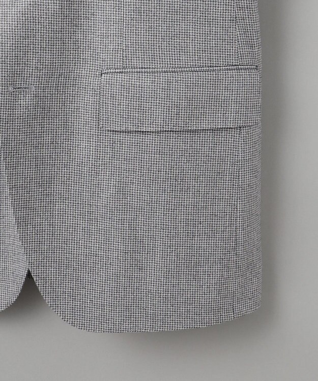 GOTAIRIKU 【CANONICO/カノニコ】サキソニーウールコットンブレンド ジャケット_グレー千鳥柄 ライトグレー×千鳥格子