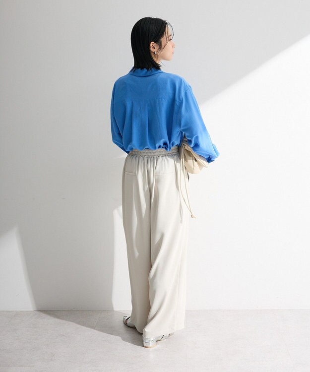 Green Parks レイヤード風ＢＩＧシャツ Blue