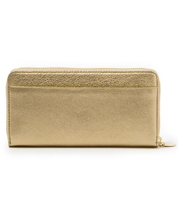 LANVIN en Bleu ペティアン ラウンド長財布 ゴールド