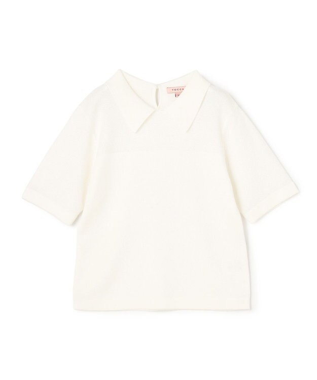 TOCCA HONEYCOMB MESH KNIT ニットトップス アイボリー系