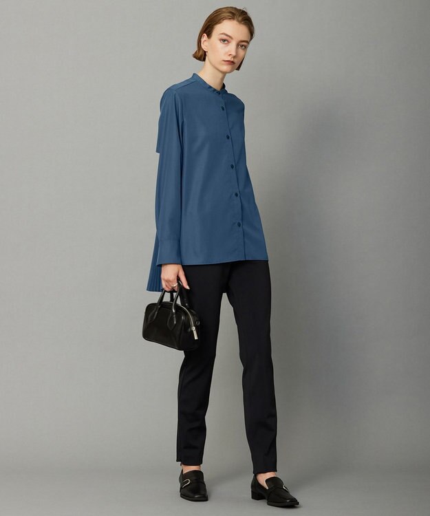 ICB 【洗える】テックストレッチ レギンスパンツ ブラック系