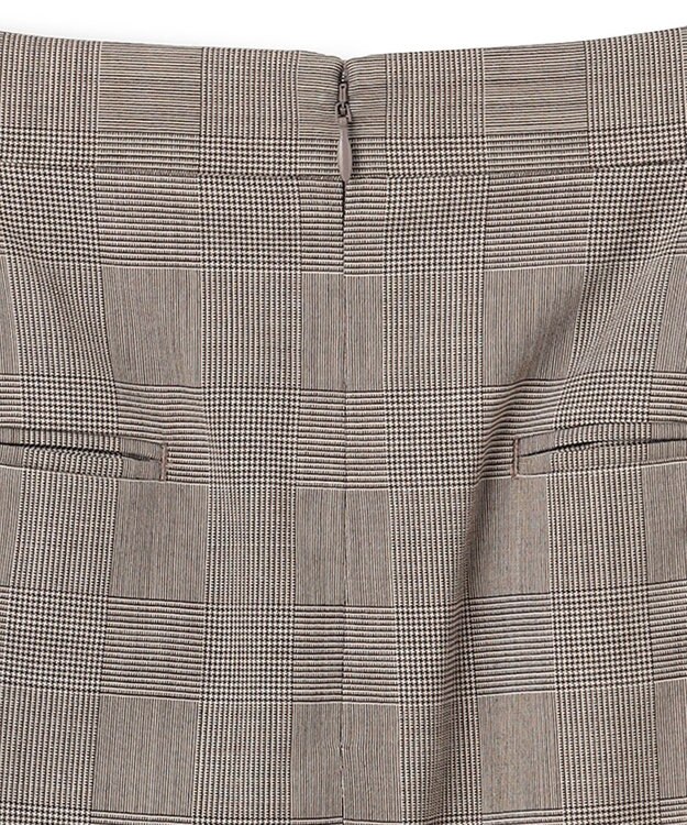 BEIGE， MER / グレンチェックスカート Beige