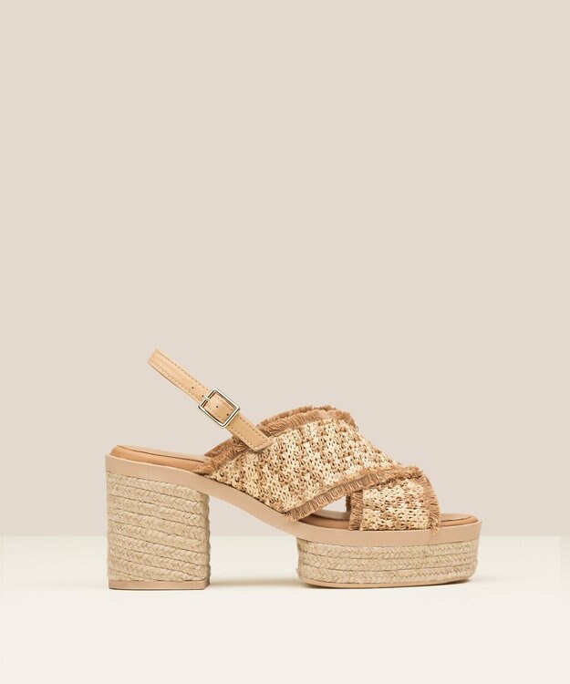 gaimo 【GAIMO/ガイモ】クロスヒールサンダル/COCOA ベージュ