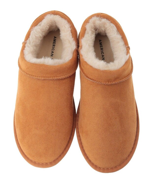 AMERICAN HOLIC 【整履き】ムートンライクブーツ Camel
