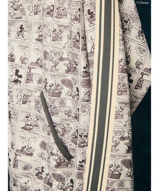 AMERICAN HOLIC Disney/総柄トラックジャケット Charcoal Gray