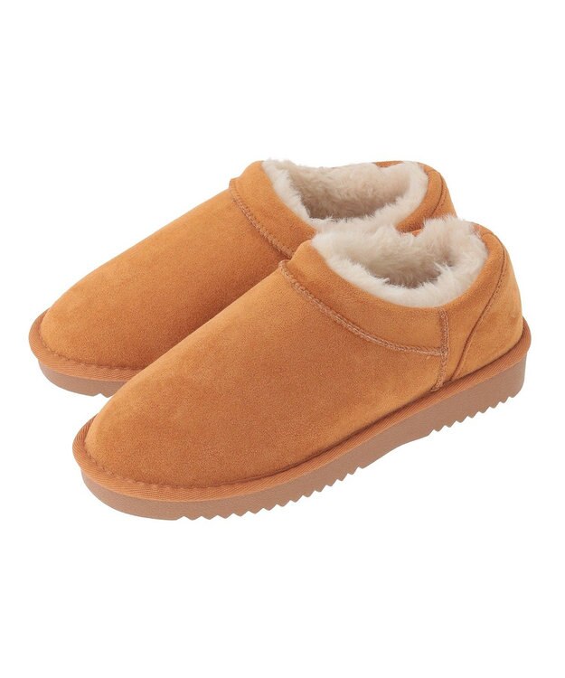 AMERICAN HOLIC 【整履き】ムートンライクブーツ Camel