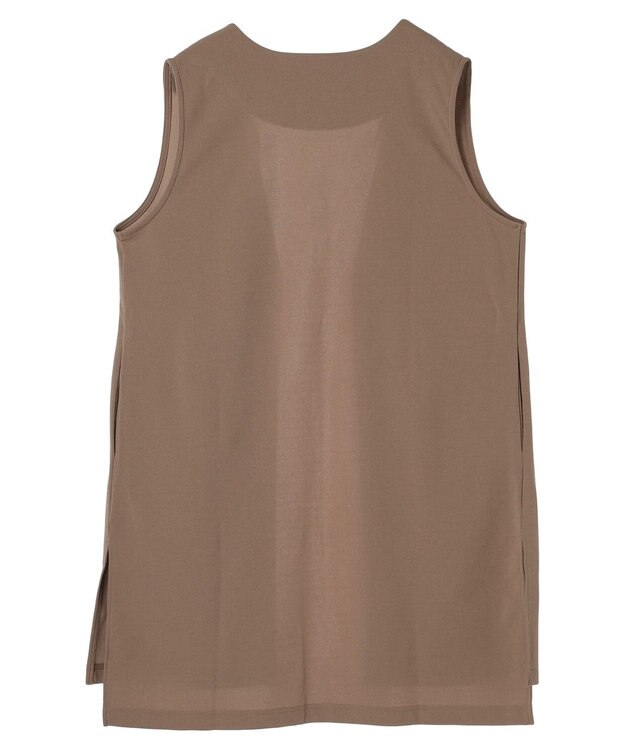 CRAFT STANDARD BOUTIQUE カットジョーゼットベスト Mocha