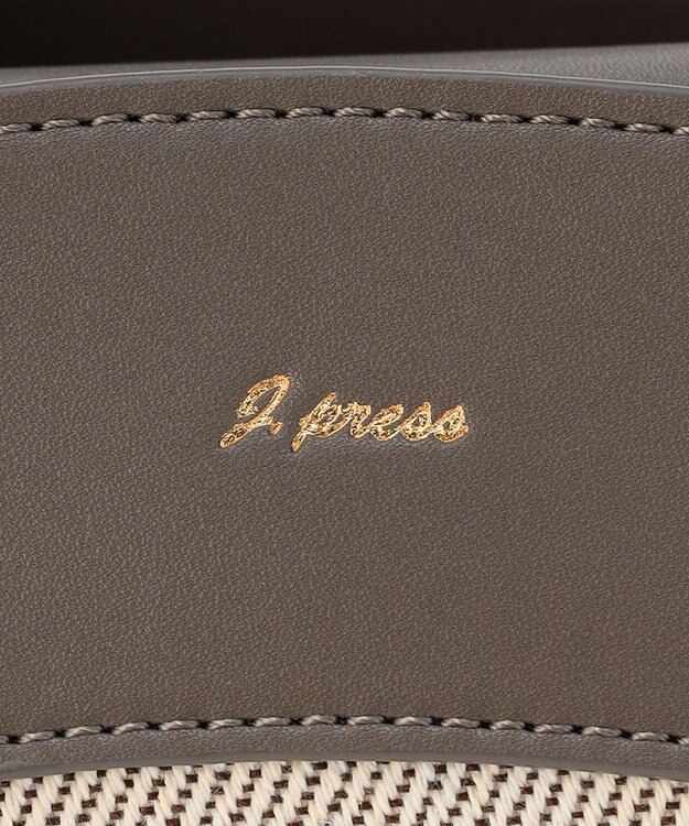 J.PRESS LADIES 【2WAY】キャンバス トートショルダー モカ系